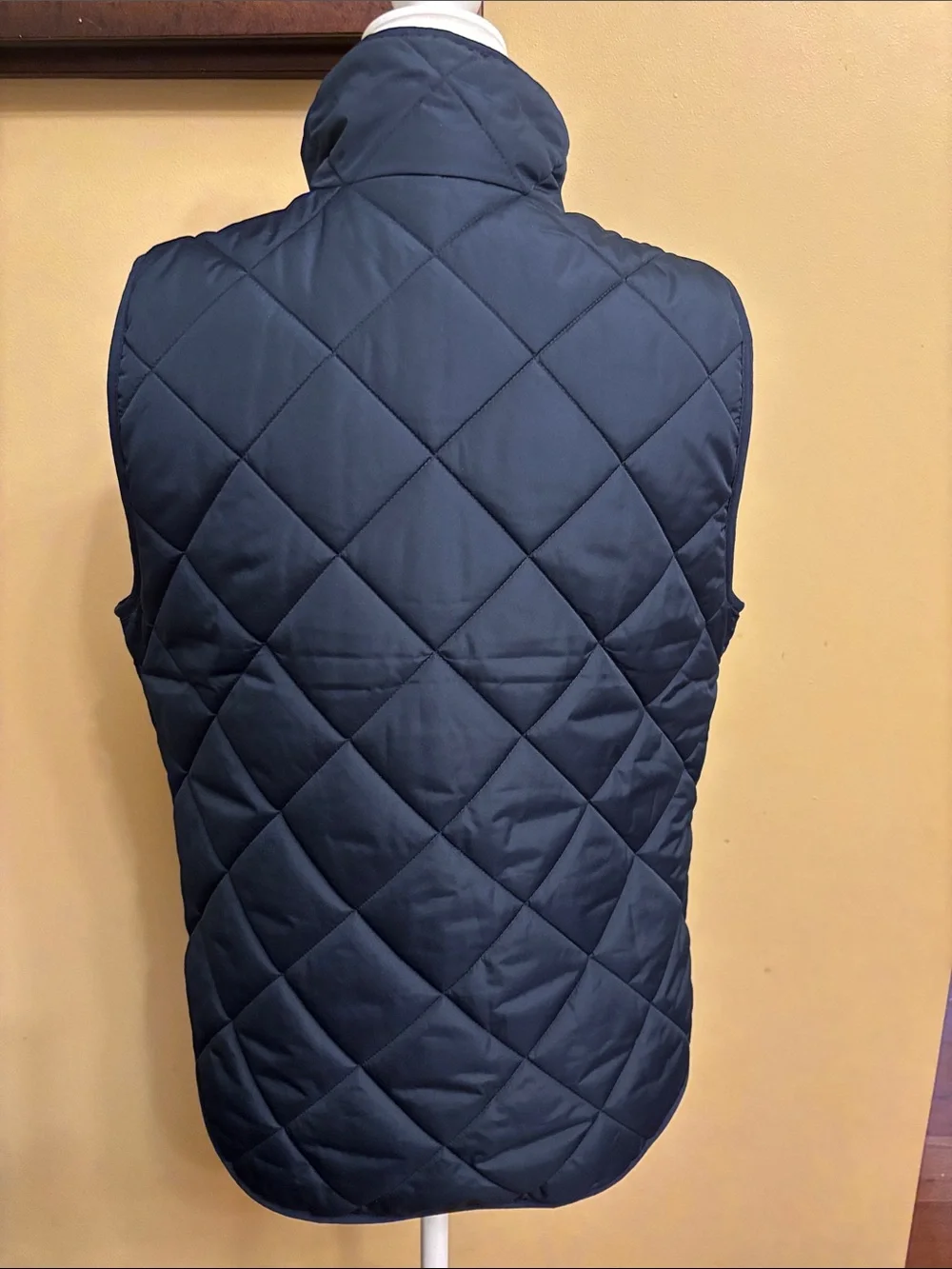 J. Crew Quilted Navy Blue Puffer Vest